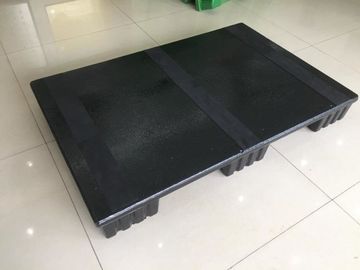 Light - Weight 3 Runners EPS + PET Black Plastic Pallets Customized Foam Airport Using