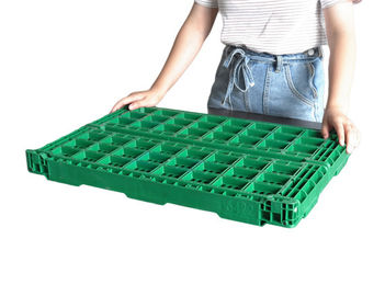 Ventilated Folding Plastic Storage Crate Basket With Handles And Lids