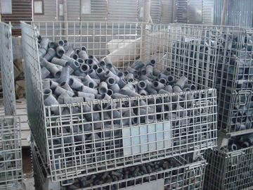 Metal Cage Storage Wire Mesh Container Stackable Wire Baskets For Warehouse
